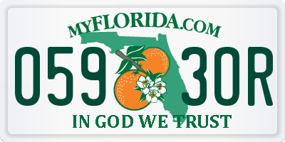 FL license plate 0593OR