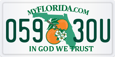 FL license plate 0593OU