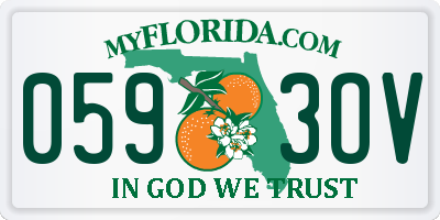 FL license plate 0593OV