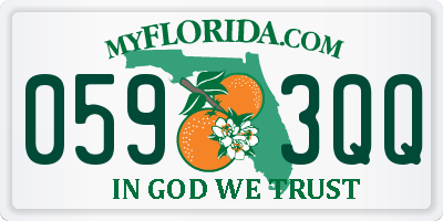 FL license plate 0593QQ
