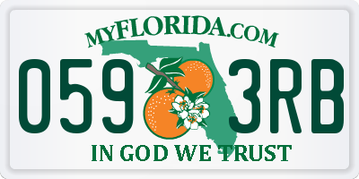 FL license plate 0593RB