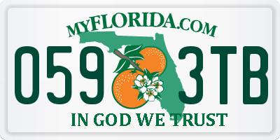 FL license plate 0593TB