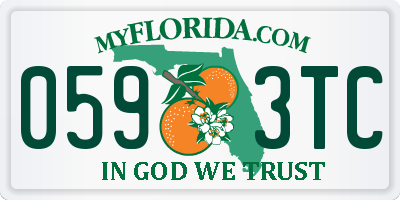 FL license plate 0593TC