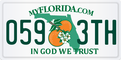 FL license plate 0593TH
