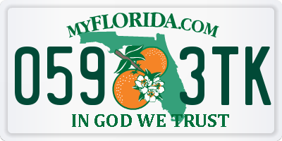 FL license plate 0593TK