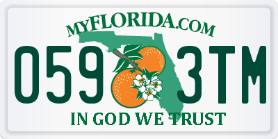 FL license plate 0593TM