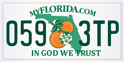 FL license plate 0593TP