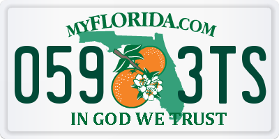 FL license plate 0593TS