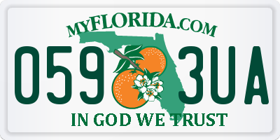 FL license plate 0593UA