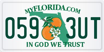 FL license plate 0593UT