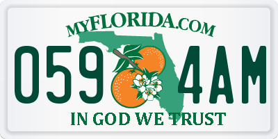 FL license plate 0594AM