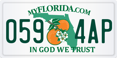FL license plate 0594AP