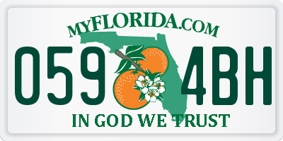 FL license plate 0594BH