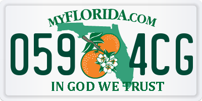 FL license plate 0594CG