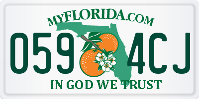 FL license plate 0594CJ