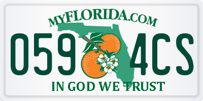 FL license plate 0594CS