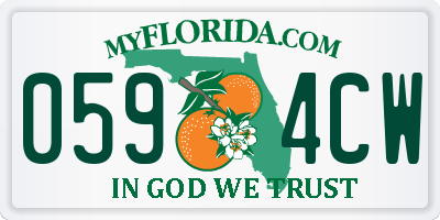 FL license plate 0594CW