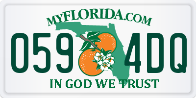 FL license plate 0594DQ