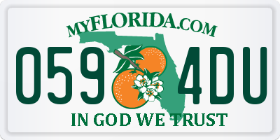 FL license plate 0594DU