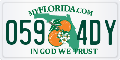 FL license plate 0594DY