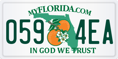 FL license plate 0594EA