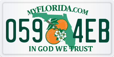 FL license plate 0594EB