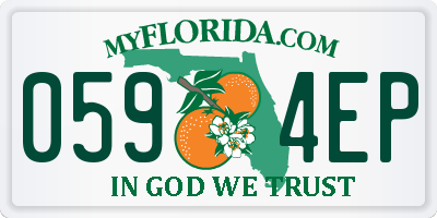 FL license plate 0594EP