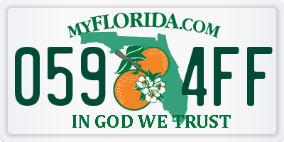 FL license plate 0594FF