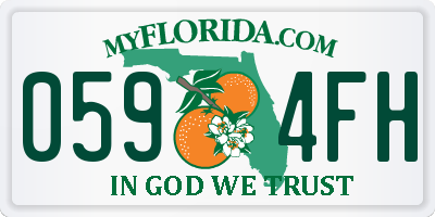 FL license plate 0594FH