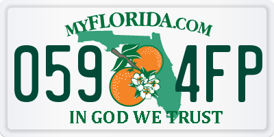 FL license plate 0594FP