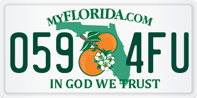 FL license plate 0594FU