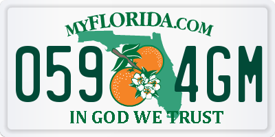 FL license plate 0594GM