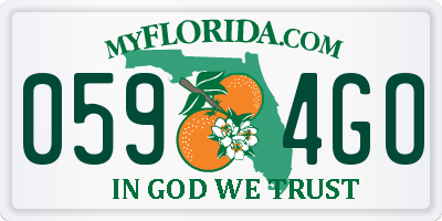 FL license plate 0594GO