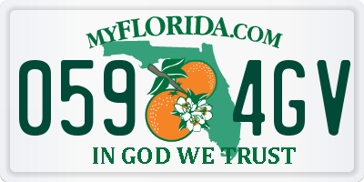 FL license plate 0594GV