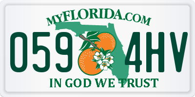 FL license plate 0594HV