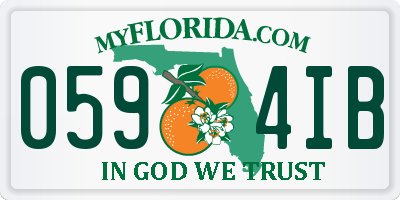 FL license plate 0594IB