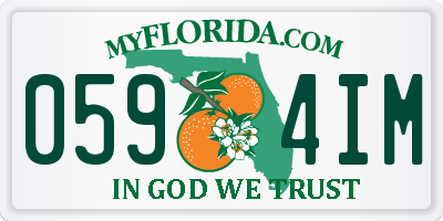 FL license plate 0594IM