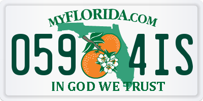 FL license plate 0594IS