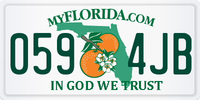 FL license plate 0594JB