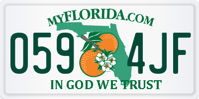 FL license plate 0594JF