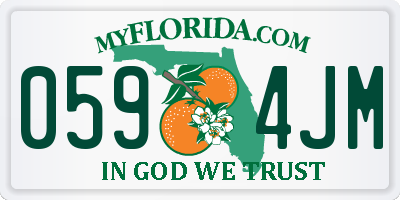 FL license plate 0594JM