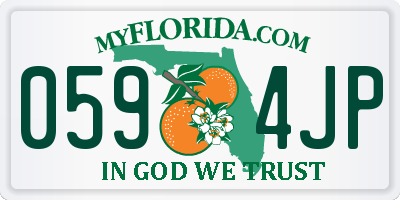 FL license plate 0594JP