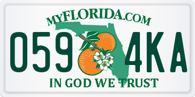 FL license plate 0594KA