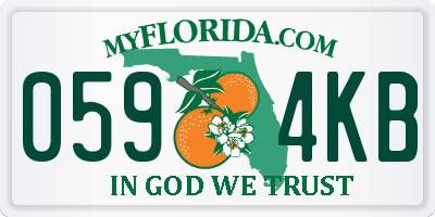 FL license plate 0594KB