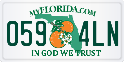 FL license plate 0594LN