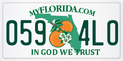 FL license plate 0594LO