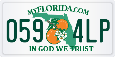 FL license plate 0594LP