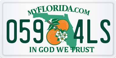 FL license plate 0594LS