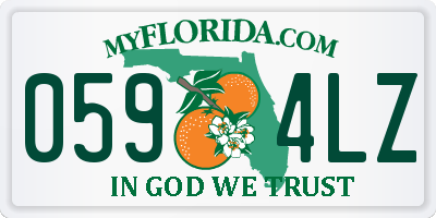 FL license plate 0594LZ