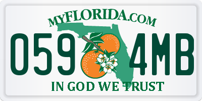 FL license plate 0594MB